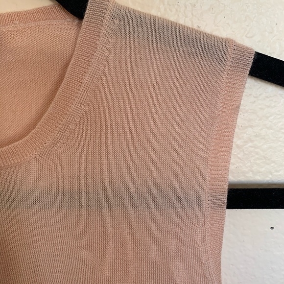 Prada peach cropped sleeveless sweater 40 - Picture 5 of 7